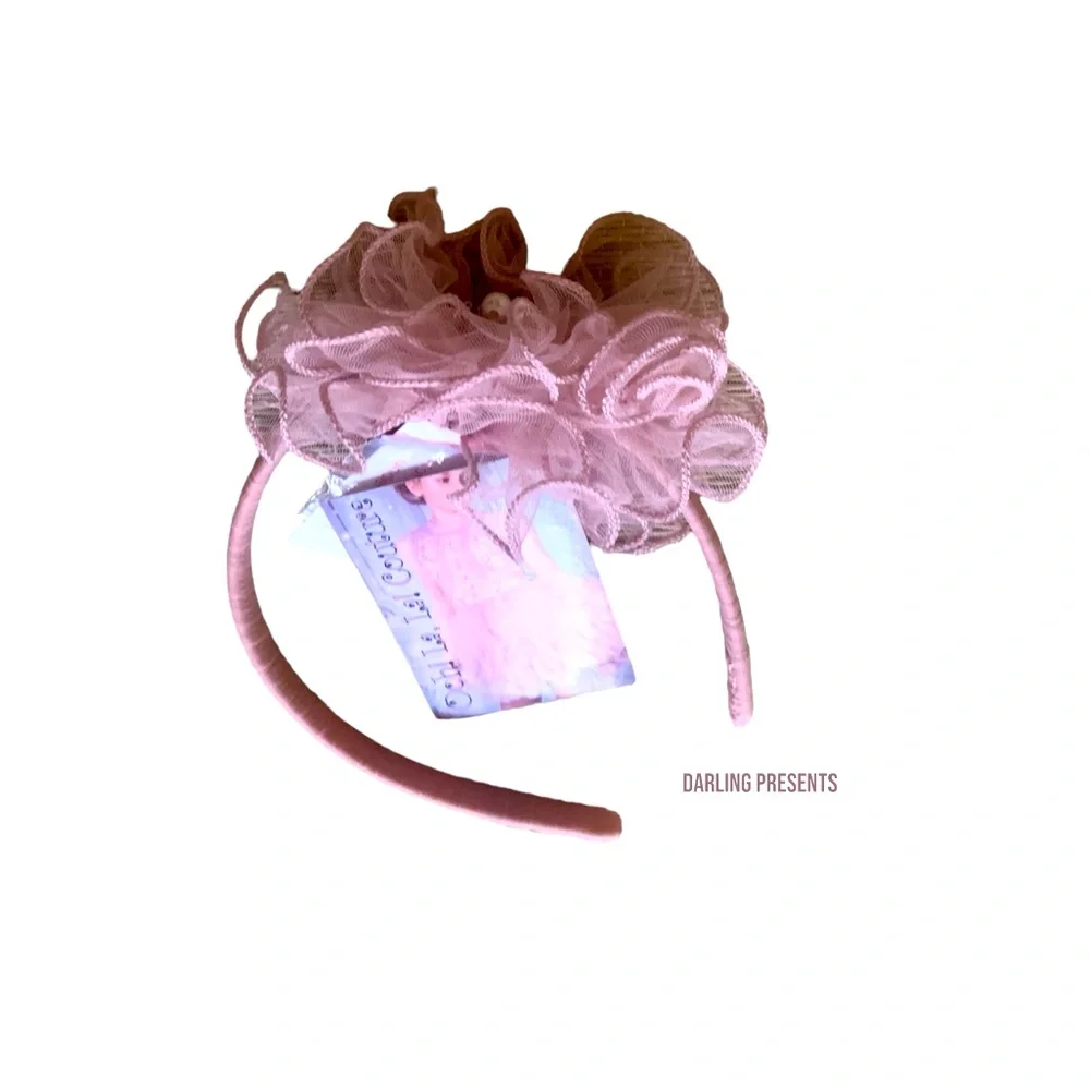 Ooh La La Couture Tulle Floral Headband Girls Color Pink Size OS
